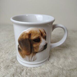 XPRESS Best Friend Originals Coffee Mug BEAGLE White Embossed Portrait Dog Lover